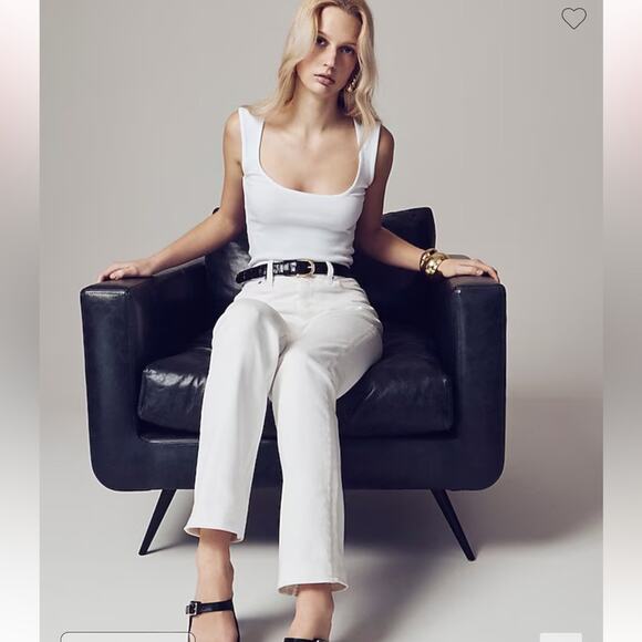 J.Crew Classic straight jean in white - Picture 1 of 4